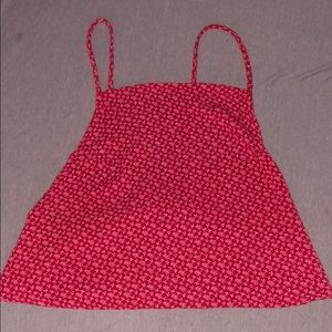 Brandy cropped halter top